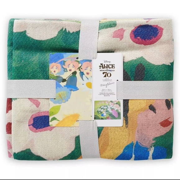 Alice in wonderland 70th anniversary mary blaire throw blanket - Picture 3 of 3